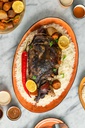 وجبة كتف مدخن مع الأرز